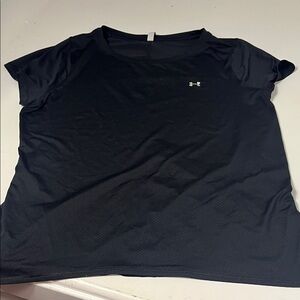 Under Armour XXL HeatGear Short Sleeve Black Athletic Lightweight T Shirt